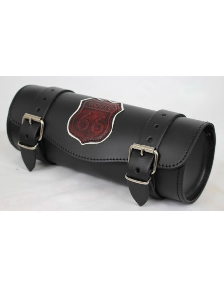 RULO MEDIANO CUSTOM VINTAGE RUTA 66 RED 29X11CM