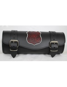 RULO MEDIANO CUSTOM VINTAGE RUTA 66 RED 29X11CM