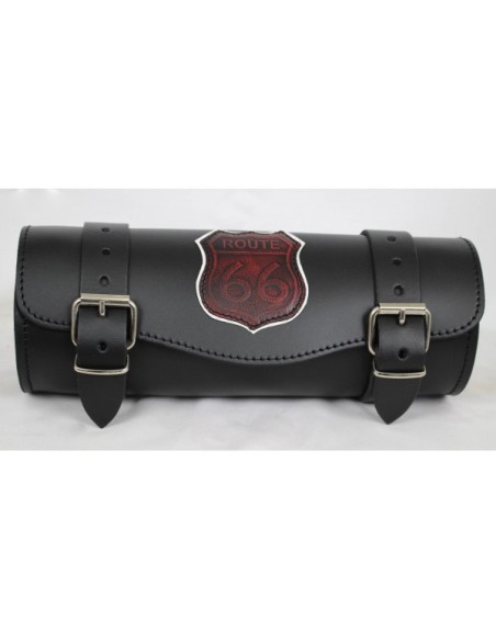 RULO MEDIANO CUSTOM VINTAGE RUTA 66 RED 29X11CM