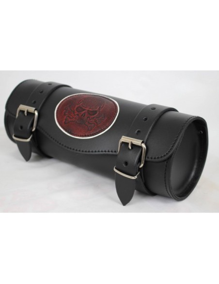 RULO MEDIANO CUSTOM CALAVERA TIBIAS RED VINTAGE 29X11CM