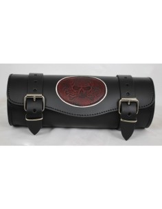 RULO MEDIANO CUSTOM CALAVERA TIBIAS RED VINTAGE 29X11CM