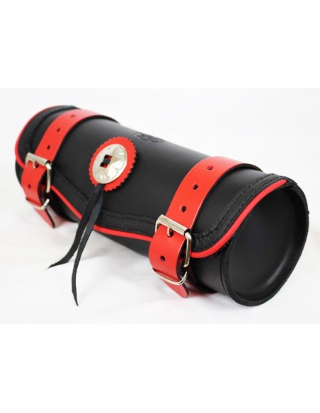 RULO MEDIANO BÁSICO PERFÍL ROJO 1 CONCHO CORREAS ROJAS 29X11CM