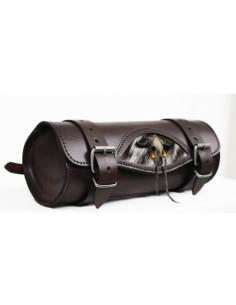 RULO MEDIANO CRANEO TORO PELO CABRA-MARRÓN 29X11CM