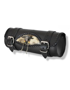 RULO MEDIANO CELTIC CRANEO TORO MARFIL 29X11CM