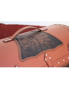 BAUL TRASERO RIGIDO DOSCAS CLÁSICO CELTIC FLECOS BIG BOSS MARRÓN UNIVERSAL