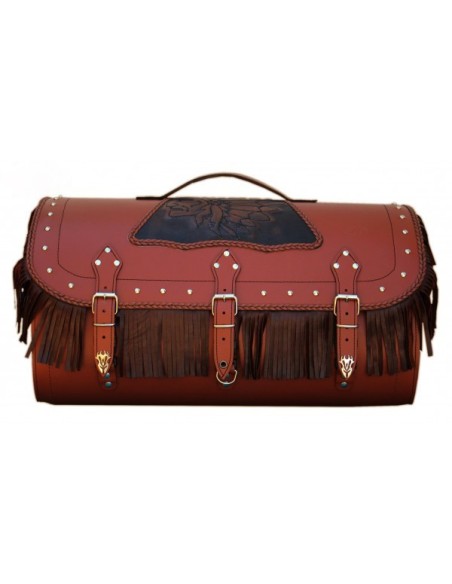 BAUL TRASERO RIGIDO DOSCAS CLÁSICO CELTIC FLECOS BIG BOSS MARRÓN UNIVERSAL