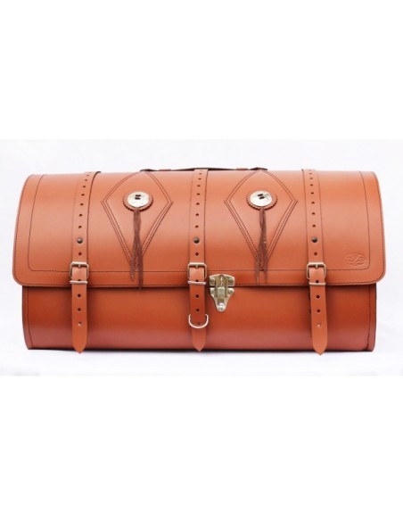 BAUL TRASERO BIG-FOOT BÁSICO ROMBOS MARRÓN CUERO UNIVERSAL