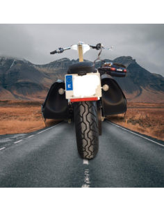 ALFORJA SPARTA SKULL HARLEY DAVIDSON LADO IZQ CON HUECO AMORTIGUADOR