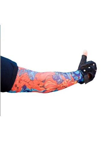 TATUAJE MOTIVOS ROJOS Y AZULES PARA BRAZO TATUAJE MOTIVOS ROJOS Y AZULES PARA BRAZO